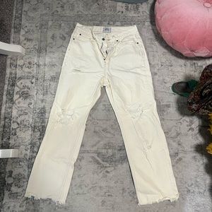BDG cream jeans